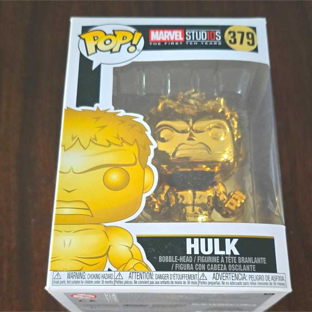 Funko Pop Vinyl: Marvel Hulk Metallic Gold - Avengers: Age of Ultron #379 damage